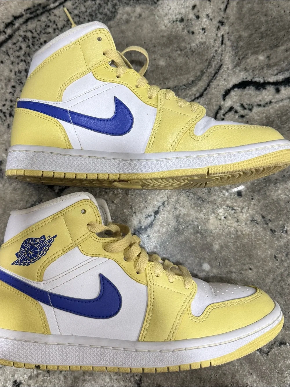 Jordan Kids' High-Top Sneakers - Yellow & White